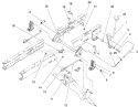 Height Of Cut Assembly Diagram and Parts List for 71216 59000001-59999999 - 1995 Toro Lawn Tractor