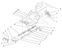 Frame & Body Assembly Diagram and Parts List for 71217 6900001-6999999 - 1996 Toro Lawn Tractor