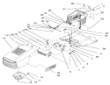 Hood & Tower Assembly Diagram and Parts List for 71217 6900001-6999999 - 1996 Toro Lawn Tractor