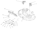 38" Deck Engagement Components Assembly Diagram and Parts List for 71217 6900001-6999999 - 1996 Toro Lawn Tractor