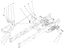 Hydro Transaxle Controls Assembly Diagram and Parts List for 71217 6900001-6999999 - 1996 Toro Lawn Tractor