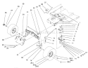 Steering Components Assembly Diagram and Parts List for 71217 6900001-6999999 - 1996 Toro Lawn Tractor