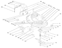 Deck Assembly (38" Cutting Unit) Diagram and Parts List for 71217 7900001-7999999 - 1997 Toro Lawn Tractor