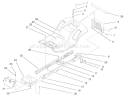 Frame Assembly Diagram and Parts List for 71217 7900001-7999999 - 1997 Toro Lawn Tractor
