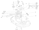 Pulley & Belt Assembly (38" Cutting Unit) Diagram and Parts List for 71217 7900001-7999999 - 1997 Toro Lawn Tractor