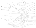 Seat Assembly Diagram and Parts List for 71217 7900001-7999999 - 1997 Toro Lawn Tractor