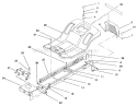 Frame Assembly Diagram and Parts List for 71218 6900001-6999999 - 1996 Toro Lawn Tractor