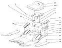 Seat Assembly Diagram and Parts List for 71218 6900001-6999999 - 1996 Toro Lawn Tractor