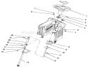 Steering Assembly Diagram and Parts List for 71218 6900001-6999999 - 1996 Toro Lawn Tractor