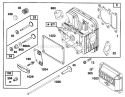 Engine Briggs & Stratton Model 28q777-0668-A Diagram and Parts List for 71218 6900001-6999999 - 1996 Toro Lawn Tractor