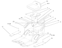 Seat Assembly Diagram and Parts List for 71218 7900001-7999999 - 1997 Toro Lawn Tractor