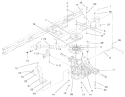 Transaxle Assembly Diagram and Parts List for 71218 7900001-7999999 - 1997 Toro Lawn Tractor