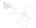 Part Location Diagram of 93-3811 Toro Rear Wheel & Tir Assembly