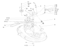 Pulley & Belt Assembly (38" Cutting Unit) Diagram and Parts List for 71219 7900001-7999999 - 1997 Toro Lawn Tractor