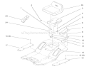 Seat Assembly Diagram and Parts List for 71219 7900001-7999999 - 1997 Toro Lawn Tractor