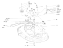 Pulley & Bely Assembly (38" Cutting Unit) Diagram and Parts List for 71219 8900001-8999999 - 1998 Toro Lawn Tractor