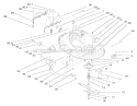 Deck Assembly (38" Cutting Unit) Diagram and Parts List for 71219 8900001-8999999 - 1998 Toro Lawn Tractor