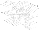 38" Deck Components Diagram and Parts List for 71198 9900001-9999999 - 1999 Toro Lawn Tractor