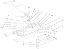 Shifting Components Diagram and Parts List for 71198 9900001-9999999 - 1999 Toro Lawn Tractor