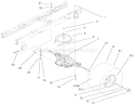 5 Speed Transaxle Diagram and Parts List for 71198 9900001-9999999 - 1999 Toro Lawn Tractor