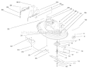 38" Deck Assembly Diagram and Parts List for 71221 9900001-9999999 - 1999 Toro Lawn Tractor