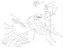 38in Deck Engagement Assembly Diagram and Parts List for 71223 230000001-230999999 - 2003 Toro Lawn Tractor