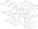 Height Of Cut Components Assembly Diagram and Parts List for 71226 200000001-200999999 - 2000 Toro Lawn Tractor