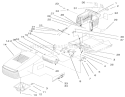 Hood & Tower Assembly Diagram and Parts List for 71226 200000001-200999999 - 2000 Toro Lawn Tractor