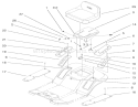 Rear Body & Seat Assembly Diagram and Parts List for 71226 200000001-200999999 - 2000 Toro Lawn Tractor