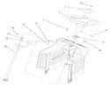 Fixed Steering Assembly Diagram and Parts List for 71223 220000001-220010000 - 2002 Toro Lawn Tractor