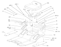 Rear Body & Seat Assembly Diagram and Parts List for 71223 220000001-220010000 - 2002 Toro Lawn Tractor