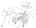 Fixed Steering Assembly Diagram and Parts List for 71226 220010001-220999999 - 2002 Toro Lawn Tractor