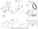 Governor Assembly Engine Briggs and Stratton Model 286H77-0121-E1 Diagram and Parts List for 71226 220010001-220999999 - 2002 Toro Lawn Tractor
