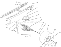 5 Speed Transaxle Assembly Diagram and Parts List for 71223 240000001-240999999 - 2004 Toro Lawn Tractor