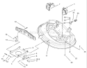 38in Deck Engagement Assembly Diagram and Parts List for 71227 240000001-240999999 - 2004 Toro Lawn Tractor
