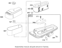 Air Cleaner Assembly Engine Briggs And Stratton Model 312777-0128-E1 Diagram and Parts List for 71228 220000001-220010000 - 2002 Toro Lawn Tractor