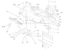 Deck, Spindle And Blade Assembly Diagram and Parts List for 71228 220000001-220010000 - 2002 Toro Lawn Tractor