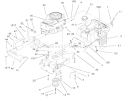 Engine System Assembly Diagram and Parts List for 71228 220000001-220010000 - 2002 Toro Lawn Tractor