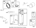 Oil Filter, Tube,And Pump Assembly Engine Briggs And Stratton Model 312777-0128-E1 Diagram and Parts List for 71228 220000001-220010000 - 2002 Toro Lawn Tractor