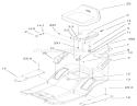 Rear Body And Seat Assembly Diagram and Parts List for 71228 220000001-220010000 - 2002 Toro Lawn Tractor