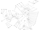 Steering Assembly Diagram and Parts List for 71228 220000001-220010000 - 2002 Toro Lawn Tractor