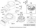 Blower Housing Assembly Engine Briggs And Stratton Model 312777-0128-E1 Diagram and Parts List for 71228 220000001-220010000 - 2002 Toro Lawn Tractor