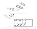 Air Cleaner Assembly Engine Briggs and Stratton Model 31F777-0123-E1 Diagram and Parts List for 71228 220010001-220999999 - 2002 Toro Lawn Tractor