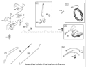 Governor Assembly Engine Briggs and Stratton Model 31F777-0123-E1 Diagram and Parts List for 71228 220010001-220999999 - 2002 Toro Lawn Tractor