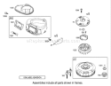 Blower Housing Assembly Engine Briggs and Stratton Model 31F777-0123-E1 Diagram and Parts List for 71228 220010001-220999999 - 2002 Toro Lawn Tractor
