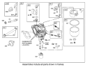 Carburetor Assembly Engine Briggs and Stratton Model 31F777-0123-E1 Diagram and Parts List for 71228 220010001-220999999 - 2002 Toro Lawn Tractor