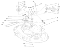 38" Deck Blade Drive & Braking Components Diagram and Parts List for 71225 200000001-200999999 - 2000 Toro Lawn Tractor