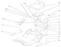 Rear Body & Seat Assembly Diagram and Parts List for 71225 200000001-200999999 - 2000 Toro Lawn Tractor