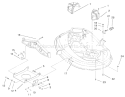 38" Deck Engagement Components Assembly Diagram and Parts List for 71225 200000001-200999999 - 2000 Toro Lawn Tractor