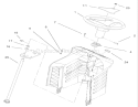 Fixed Steering Assembly Diagram and Parts List for 71227 220010001-220999999 - 2002 Toro Lawn Tractor